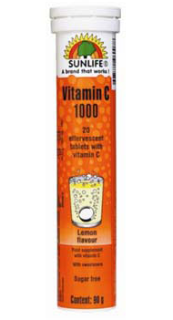 Sunlife vitamin C dicampurka